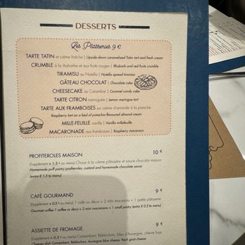 La Jacobine - Dessert menu - Tea Rooms Near Me - Paris, 75 La Jacobine - Dessert menu - Tea Rooms Near Me - Paris, 75