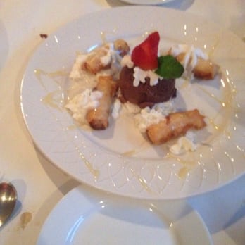 Thai Palace - Special coconut banana fried in rice paper with honey drizzle and chocolate ice cream (it typically comes with vanilla). - Thai Near Me - Wolcott, Connecticut