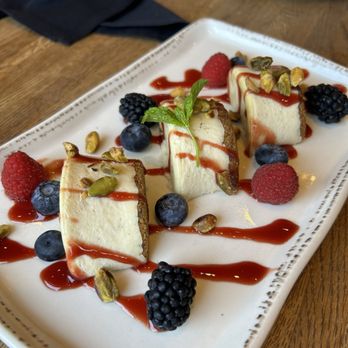 Bloom Restaurant + Bar - Tahitian Vanilla Bean & Blood Orange Cheesecake - New American Near Me - San Juan Capistrano, California Bloom Restaurant + Bar - Tahitian Vanilla Bean & Blood Orange Cheesecake - New American Near Me - San Juan Capistrano, California