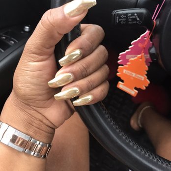 Cool Nails - Gold METALLIC!!!! - Nail Salons Near Me - Baldwin, New York