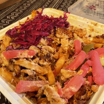 Shawarma Moose - Mixed up chicken on fries - Middle Eastern Near Me - Toronto, Ontario
