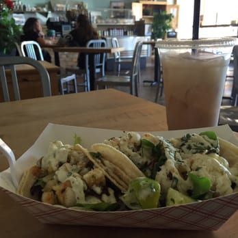 Cafe Bella Coffee - Street tacos for Tuesday Lunch; and an iced chai with almond milk. SOO good! - Coffee & Tea Near Me - Rio Rancho, New Mexico