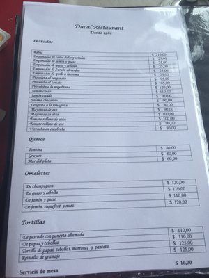 Menu photo 2 Dacal Gualeguaychú, E