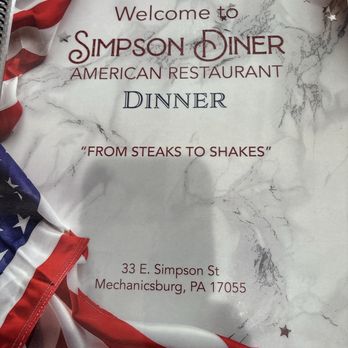 Simpson Diner - Menu - Breakfast & Brunch Near Me - Mechanicsburg, Pennsylvania Simpson Diner - Menu - Breakfast & Brunch Near Me - Mechanicsburg, Pennsylvania