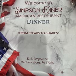 Simpson Diner - Menu