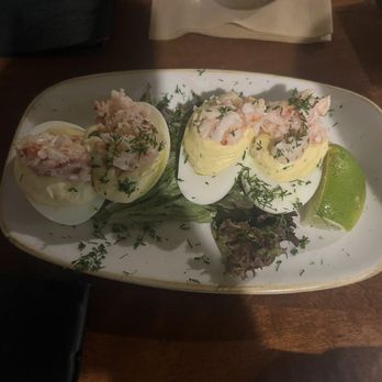 Monkeypod Kitchen - Must try: Lobster deviled egg - Hawaiian Near Me - Kapolei, Hawaii Monkeypod Kitchen - Must try: Lobster deviled egg - Hawaiian Near Me - Kapolei, Hawaii