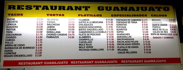 Menu photo 8 Guanajuato Restaurant Durham, NC Menu photo 8 Guanajuato Restaurant Durham, NC