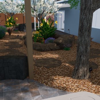 Transformation Construction and Design - Landscape design concept with natural planting, boulders and shaded walkway area - Masonry/Concrete Near Me - Castro Valley, California Transformation Construction and Design - Landscape design concept with natural planting, boulders and shaded walkway area - Masonry/Concrete Near Me - Castro Valley, California