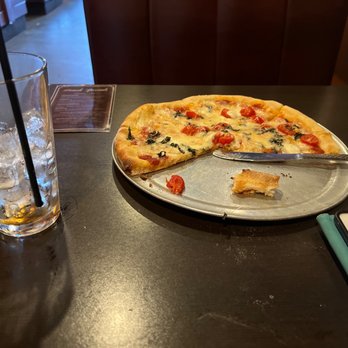 Tuscan Slice - A lady Margherita pizza and an empty Dr Pepper. - Pizza Near Me - Waxahachie, Texas Tuscan Slice - A lady Margherita pizza and an empty Dr Pepper. - Pizza Near Me - Waxahachie, Texas