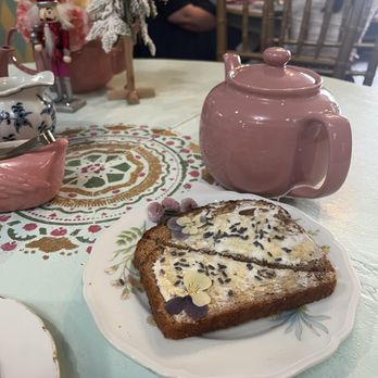 Dream Come True Tea & Party Room - Lavender goat cheese toast - Venues & Event Spaces Near Me - Long Beach, California