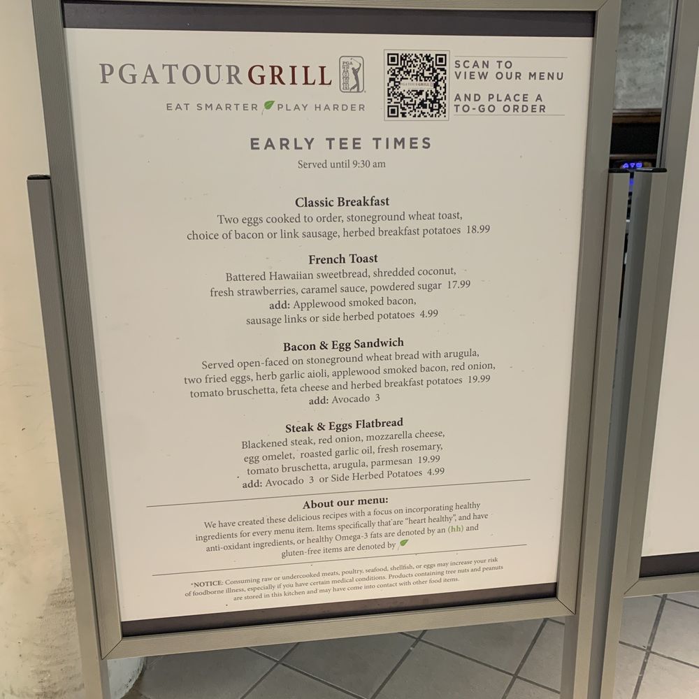 Breakfast menu Breakfast menu