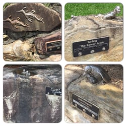 Cabbage Tree Bay Eco Sculpture Walk - Some tiny sculptures along the shoreline walk...! Feb 2015