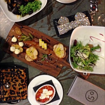 Union 50 - Mussels, cheese board and kale salad (and wine on tap! genius!) at the bar. Perfect spread. - Gastropubs Near Me - Indianapolis, Indiana
