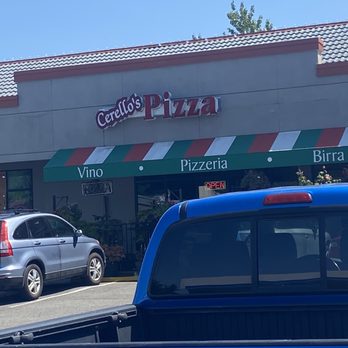 Cerello's Pizza, Wine Cafe - Carmello's face from the parking lot..... ain't she gorgeous? - Pizza Near Me - Tacoma, Washington