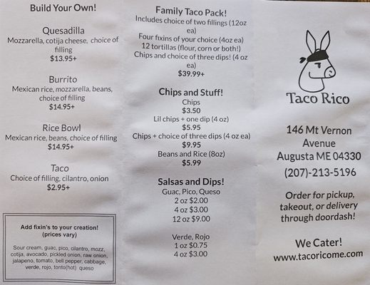 Menu photo 4 Taco Rico Augusta, ME Menu photo 4 Taco Rico Augusta, ME