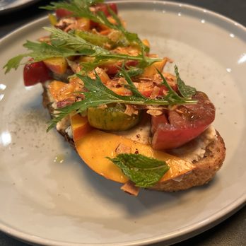 Ryla - Tomato & peach ricotta toast - Asian Fusion Near Me - Hermosa Beach, California Ryla - Tomato & peach ricotta toast - Asian Fusion Near Me - Hermosa Beach, California