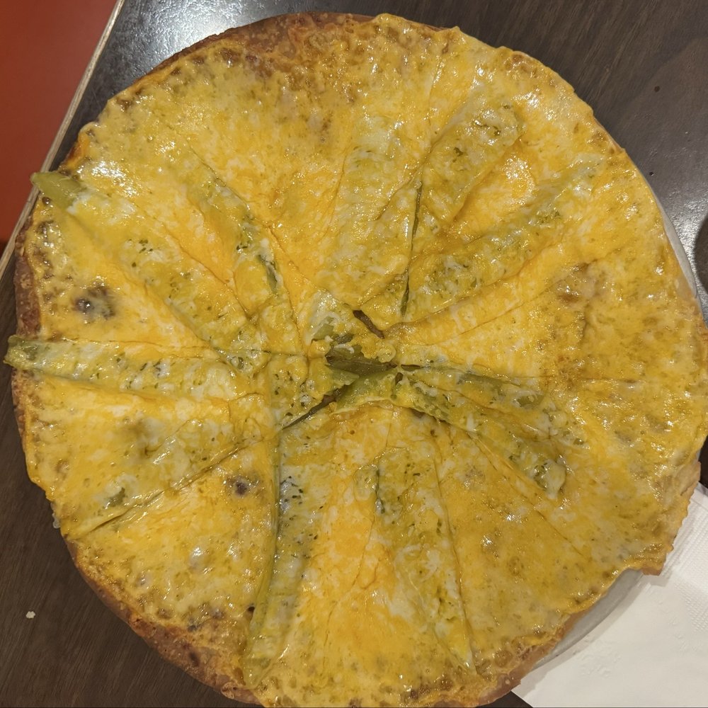 Corn Cheese Crisp with green strips