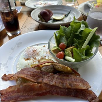 Sensei by Nobu - American breakfast with bacon and eggs - Asian Fusion Near Me - Lanai City, Hawaii