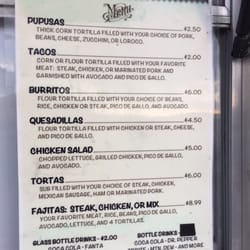 New Taco Truck - Menu and prices