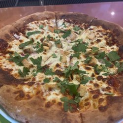 The Lantern Tavern - BBQ Chicken Pizza - added cilantro