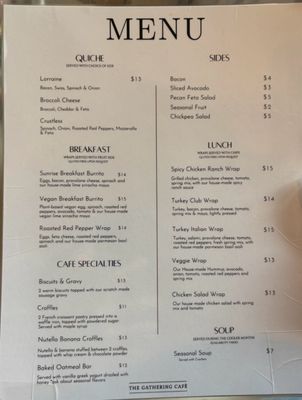 Menu photo 5 The Gathering Cafe Ocala, FL Menu photo 5 The Gathering Cafe Ocala, FL