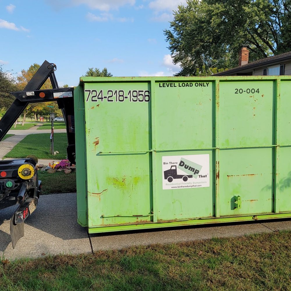 Bin There Dump That - 20 cubic yard dumpster delivered on Saturday afternoon... - Dumpster Rental Near Me - Moon Twp, Pennsylvania