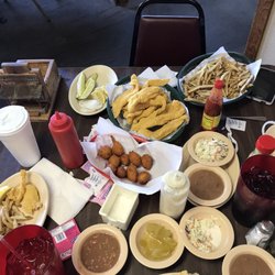 Casey's Catfish Corral - Fish dinner for 4. It was so yummy.