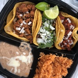 a tray of mexican food a tray of mexican food