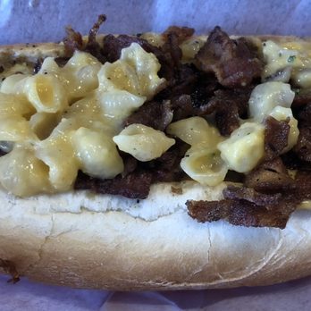 Boulevard Dogs N More - Bacon Mac & Cheese Hot Dog - Hot Dogs Near Me - Hasbrouck Heights, New Jersey Boulevard Dogs N More - Bacon Mac & Cheese Hot Dog - Hot Dogs Near Me - Hasbrouck Heights, New Jersey