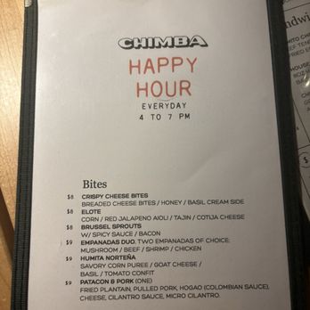 CHIMBA - Happy hour food - Latin American Near Me - Miami, Florida