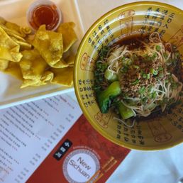 Dan Dan Noodles and Crab Rangoon Dan Dan Noodles and Crab Rangoon