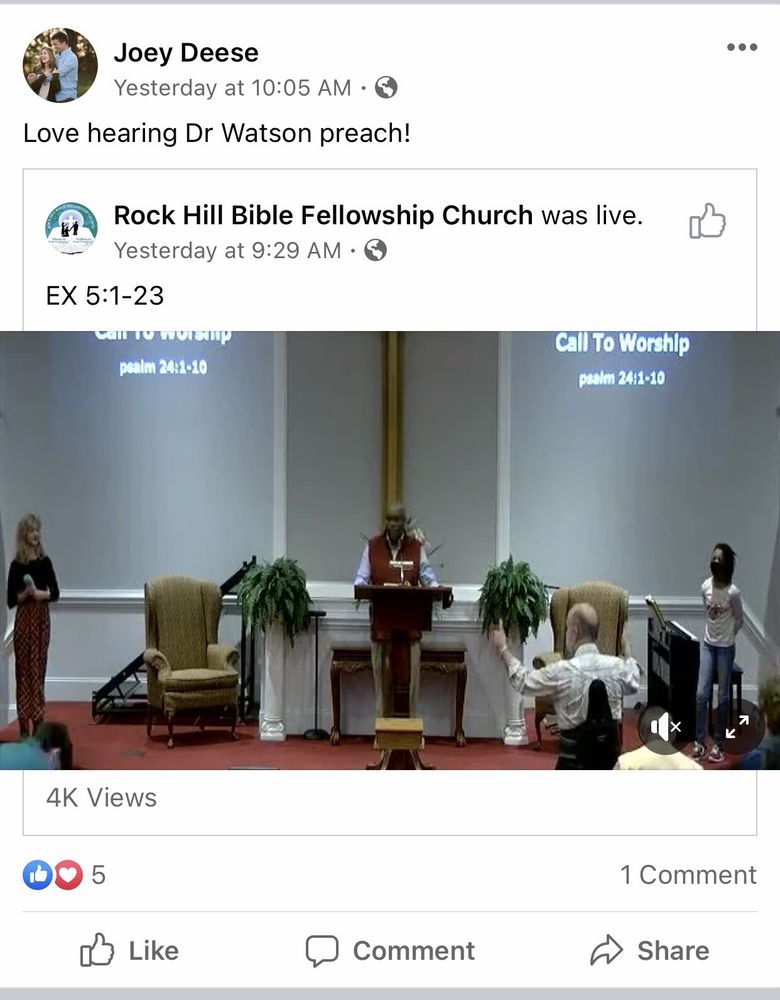 OAKDALE BAPTIST CHURCH Updated October 2024 1249 Oakdale Rd, Rock