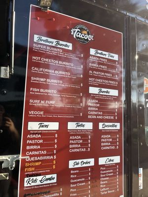 Menu photo 1 Brother's Tacos Huntington Beach, CA Menu photo 1 Brother's Tacos Huntington Beach, CA