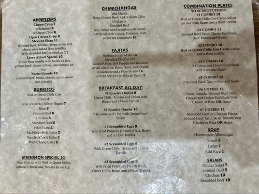 Menu photo 3 Ochoa's Restaurant Casa Grande, AZ Menu photo 3 Ochoa's Restaurant Casa Grande, AZ