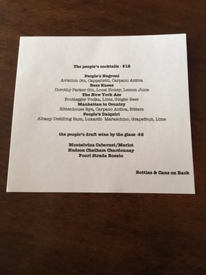 Menu photo 4 The People's Pub Chatham, NY