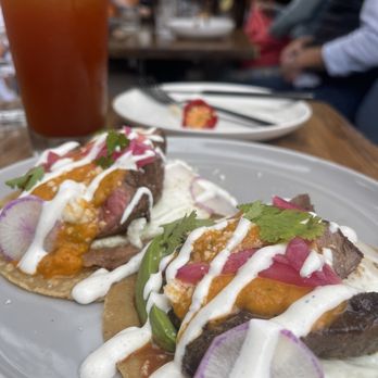 Benchmark - Steak huevos rancheros - New American Near Me - Santa Ana, California