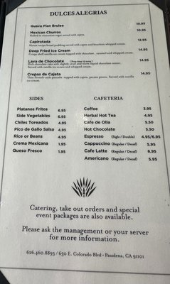 Menu photo 1 Anayas Pasadena, CA Menu photo 1 Anayas Pasadena, CA