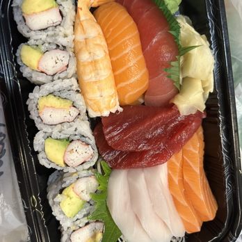 Izumi Sushi - Sashimi lunch combo with California roll - so fresh - Japanese Near Me - Great Falls, Virginia