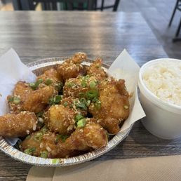 Honey garlic chicken