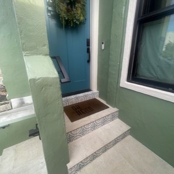 Keystone Tile Works - Front stairs - Tiling Near Me