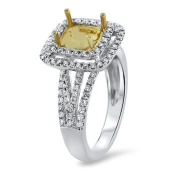 Aura Diamonds - Double Halo Engagement Ring with Micro Pave from Aura Diamonds at www.aura.diamonds - Jewelry Near Me - Dallas, Texas