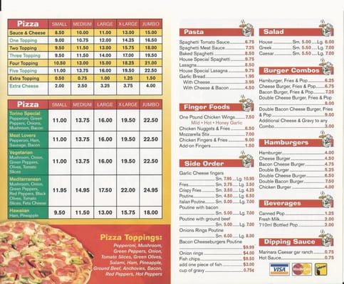 Menu photo 3 Torino Pizza & Pasta Kingston, ON Menu photo 3 Torino Pizza & Pasta Kingston, ON