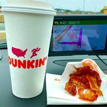 Dunkin' - Large Coffee & Snackin Bacon - Donuts Near Me - Port Wentworth, Georgia