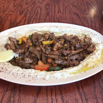 Zahra's - Kibda with Hummus - Middle Eastern Near Me - Chicago, Illinois
