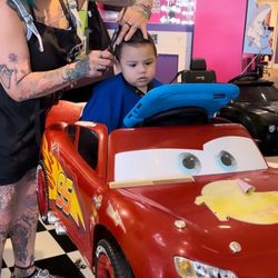 Sharkey's Cuts for Kids- Addison - Different cars to choose from!