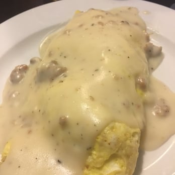 Eggsellent Cafe - Biscuit and Gravy Omelette - Breakfast & Brunch Near Me - Carrollton, Texas
