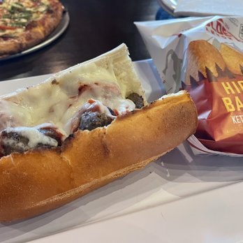Mellow Mushroom Estero - Half meatball sandwich - Bars Near Me - Fort Myers, Florida Mellow Mushroom Estero - Half meatball sandwich - Bars Near Me - Fort Myers, Florida