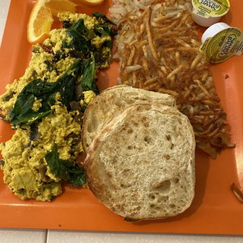 Scramble, a breakfast & lunch joint - Vegan Mushroom & Spinach Scramble - Breakfast & Brunch Near Me - Phoenix, Arizona
