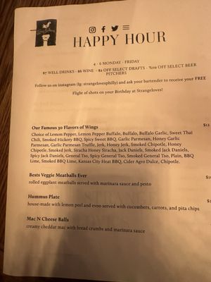 Menu photo 3 Strangelove's Philadelphia, PA Menu photo 3 Strangelove's Philadelphia, PA