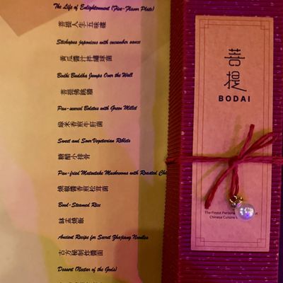 Menu photo 1 Bodai Vegetarian Restaurant New York, NY Menu photo 1 Bodai Vegetarian Restaurant New York, NY